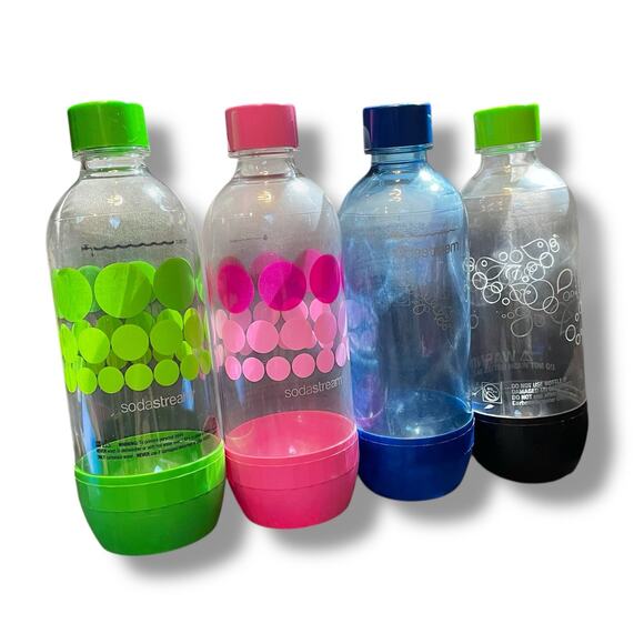 SodaStream Soda Stream Replacement Bottles 840 mL .89 QT Carbonated Water Lot x4 - Picture 11 of 11